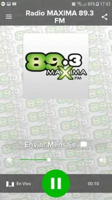 Radio Maxima 89.3 Fm android App screenshot 1